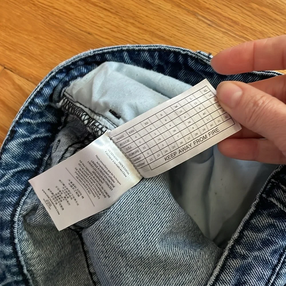 One Teaspoon  Boyfriend‎  crop Jeans Paint Splatter and Rips 27 - Picture 10 of 10